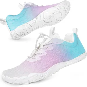 Hike Barefoot Water Beach Swim Shoes Footwear for Women, Quick-Dry Aqua Shoes, Wide Toe Box Non-Slip Sole Hiking Shoe for Beach Swim River Pool Surfing Kayaking Yoga Gym Water Sports
