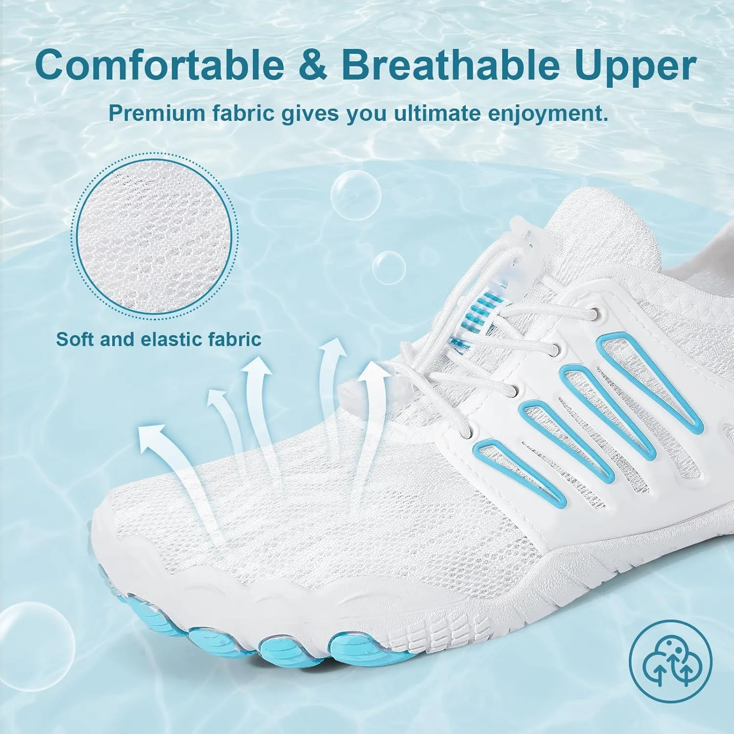 Hike Barefoot Water Shoes for Women Men Footwear, Quick Dry Wide Toe Box Pro Beach Swim Athletic Sports Shoes, Non-Slip Lightweight Aqua Shoe for Pool Hiking Walking Kayaking Diving Surfing