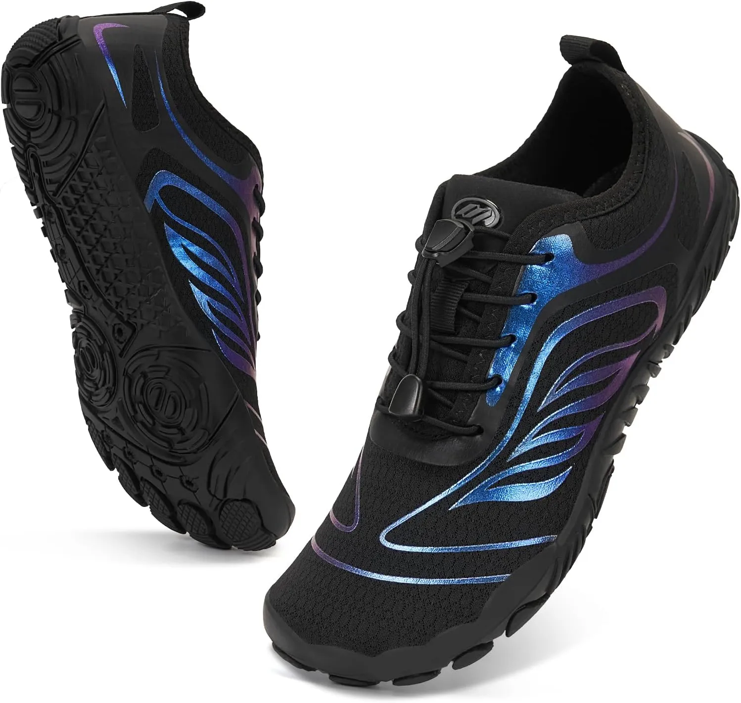 Hike Barefoot Water Swim Shoes for Women Men Footwear, Beach Sports Quick Dry Aqua Wide Toe Box Non-Slip Athletic Shoes for Pool River Hiking Diving Surfing Kayaking Boating Fishing Water Sports Gym
