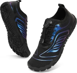 Hike Barefoot Water Swim Shoes for Women Men Footwear, Beach Sports Quick Dry Aqua Wide Toe Box Non-Slip Athletic Shoes for Pool River Hiking Diving Surfing Kayaking Boating Fishing Water Sports Gym
