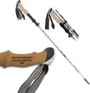 Hiker Gifts for Men Walking Stick Personalized - Lightweight Collapsible Trekking Poles - Foldable Hiking Trekking Poles for Woman - Walking Poles Gear for Hiking - Walking Sticks for Hiking