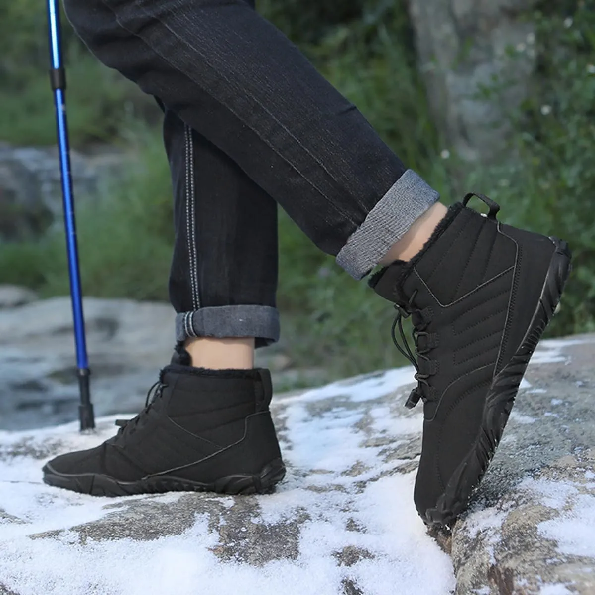 Hiking Shoes Mens Waterproof Mountain Trekking Shoes Women Walking Shoes Outdoor Winter Boots Snow Boots