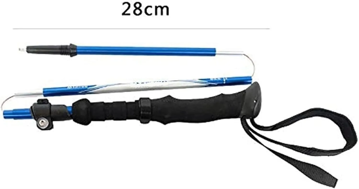 Hiking Trekking Poles Adjustable Trekking Poles Telescopic Walking Sticks Ultralight Hiking Poles for Mountaining Hiking Sticks for Trekking(Red)