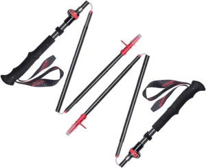 Hiking Trekking Poles, Lightweight Folding Hiking Trekking Poles, Adjustable 110-130Cm, High Grip and Soft and Comfortable Handle with Wrist Strap (Blue 1PCS)