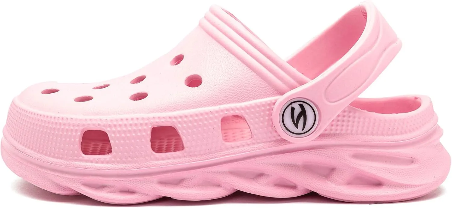HOBIBEAR Boys and Girls Classic Graphic Garden Clogs Slip on Water Shoes(Toddler/Little Kids/Big Kids)