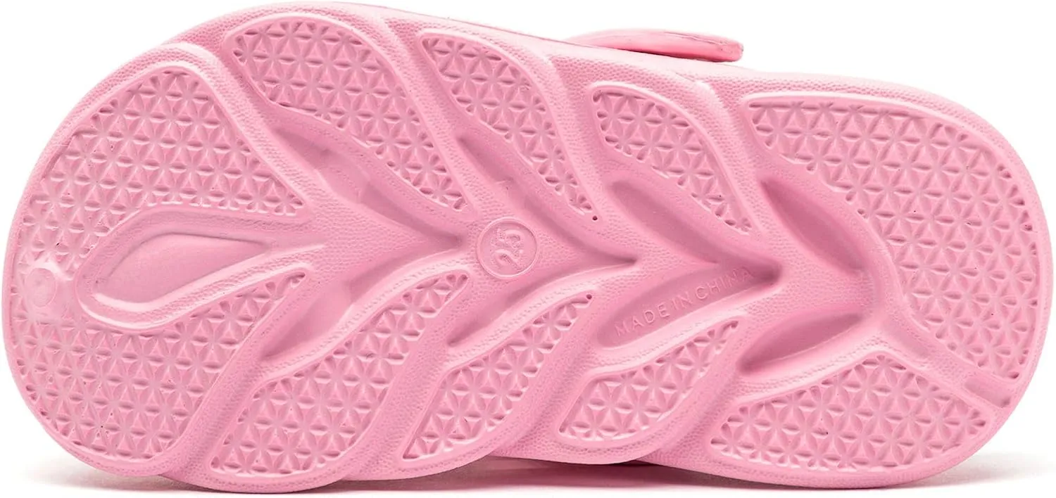 HOBIBEAR Boys and Girls Classic Graphic Garden Clogs Slip on Water Shoes(Toddler/Little Kids/Big Kids)
