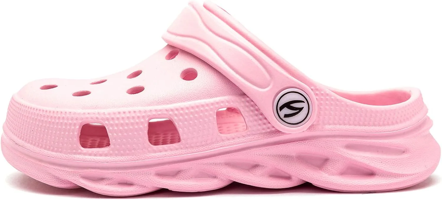 HOBIBEAR Boys and Girls Classic Graphic Garden Clogs Slip on Water Shoes(Toddler/Little Kids/Big Kids)