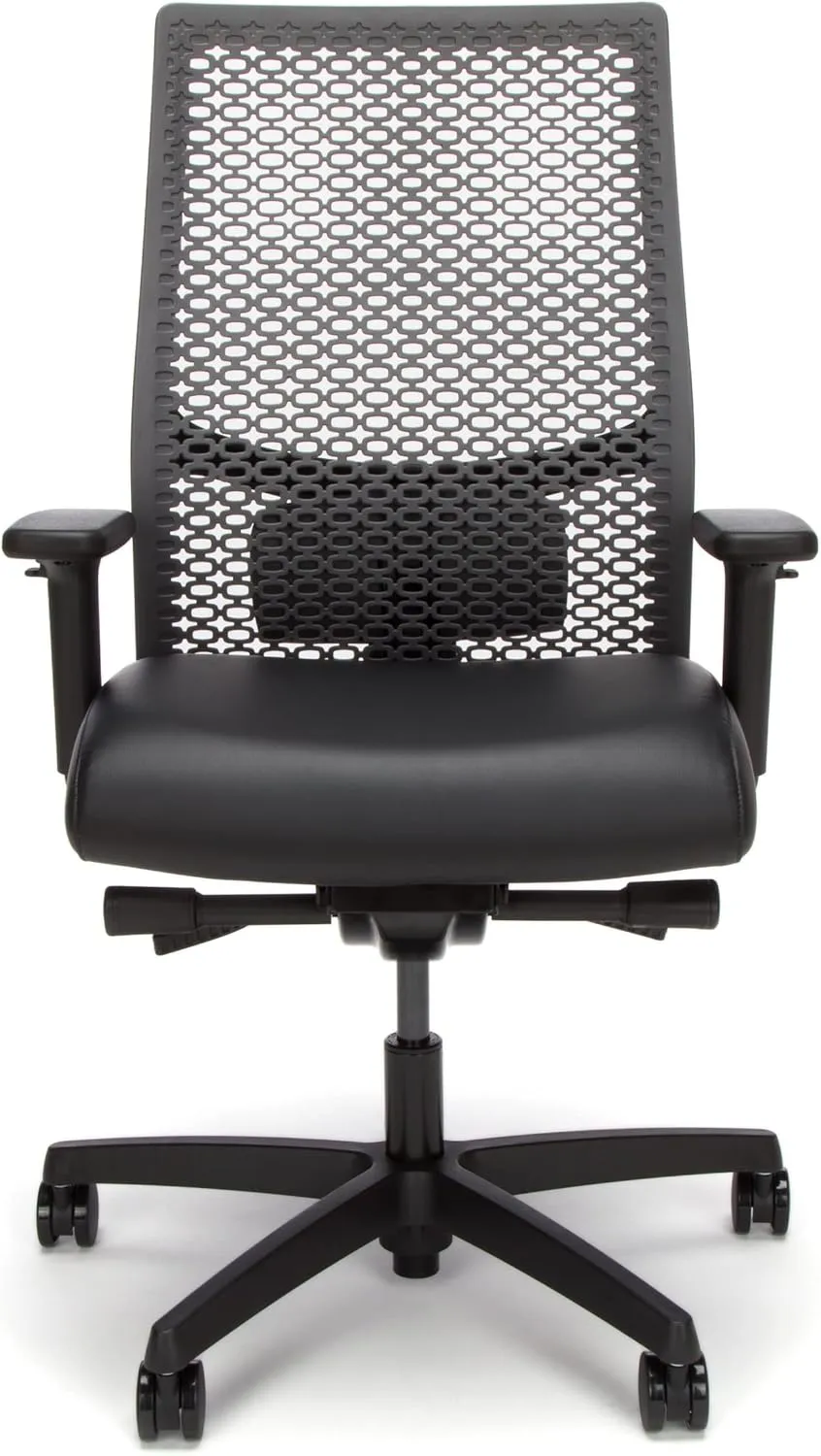 HON Ignition 2.0 ReActiv Ergonomic Office Chair with Lumbar Support, Synchro-Tilt Recline, Breathable Flex-Back Support for Office Chair, Black