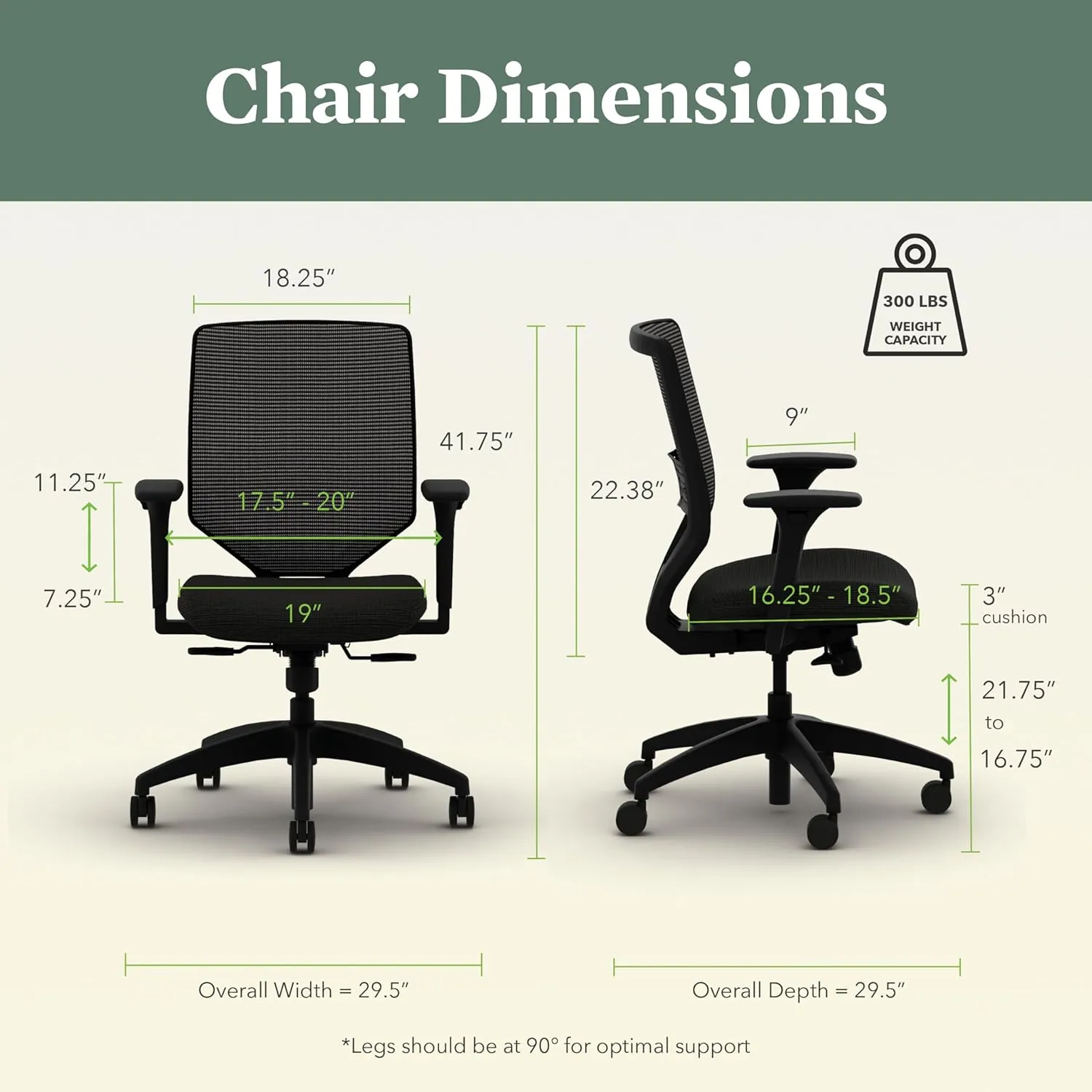 HON Solve Task Chair, Ergonomic Office Chair Mesh Back Support, Adjustable Lumbar, Desk Chairs with Wheels, Synchro-Tilt Recline, Height-Adjustable Arms, Black