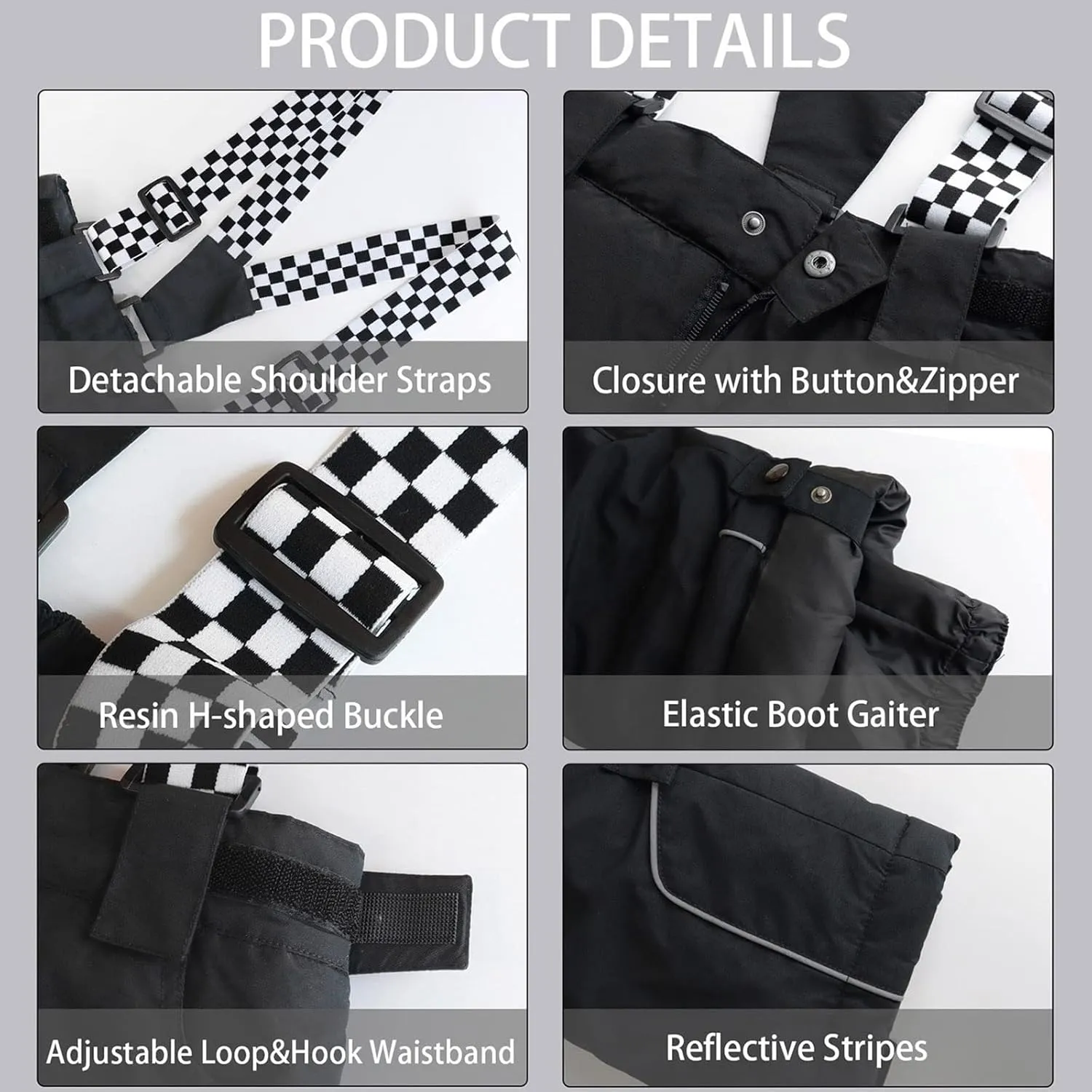 HOTIAN Boys Ski Jacket Snow Jacket Pants Suits Windproof Waterproof Winter Coats