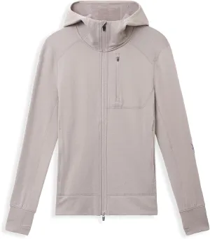 IBEX Merino Wool Mammoth Full Zip Hoodie for Women | Heavyweight Nuyarn Fleece Jacket with Helmet-Compatible Scuba Hood