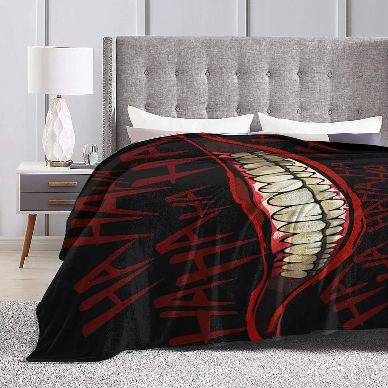 Jokers Blanket Throw Blankets Ultra Soft Flannel Lightweight Throws for Couch, Bed, Plush Fuzzy Flannel Microfiber Warm Thermal Blanket All Seasons Use 50"x40"