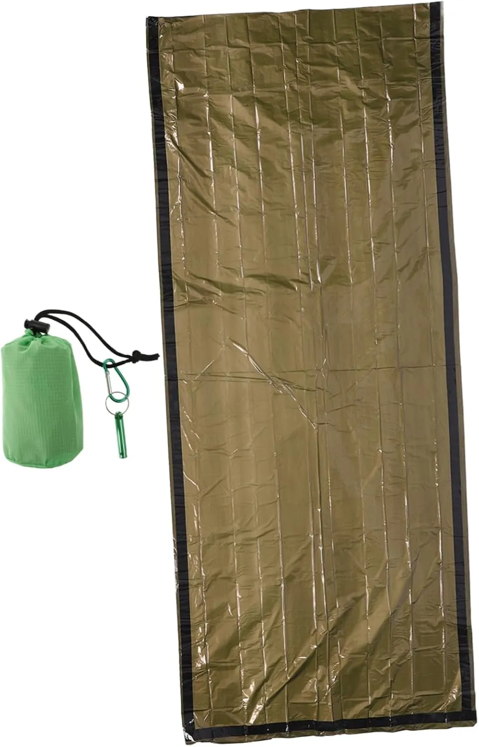 KESYOO 1Set Lightweight Emergency for Survival Thermal Blanket for Hiking and Camping Reusable Cold Resistant and Gear with Storage Bag and Whistle