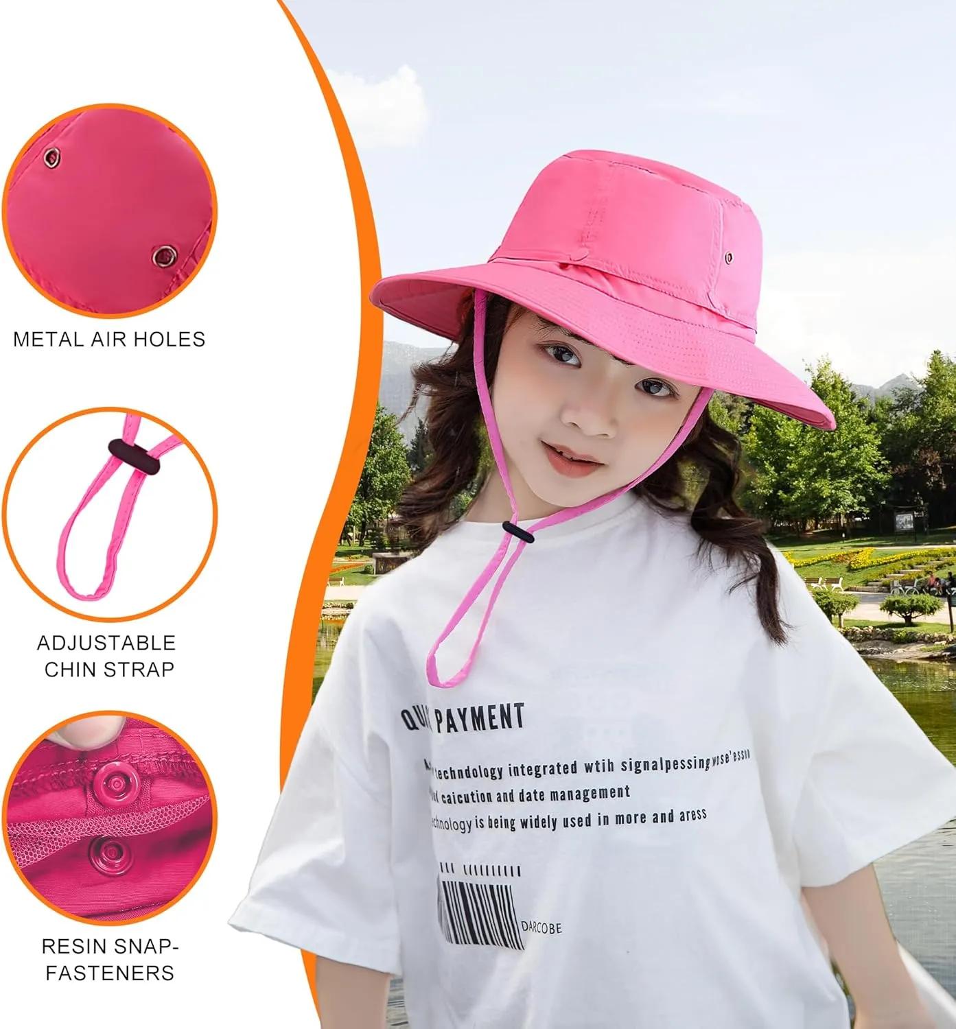 Kids Mosquito Head Net Hat - Bug Cap UPF 50  Sun Protection for Beekeeping Garden Fishing