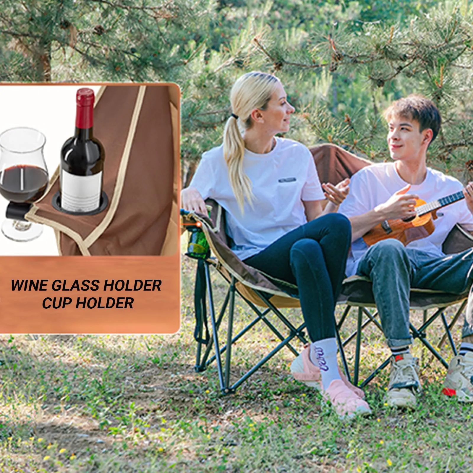 KingCamp Double Sofa Chair Camping Loveseat