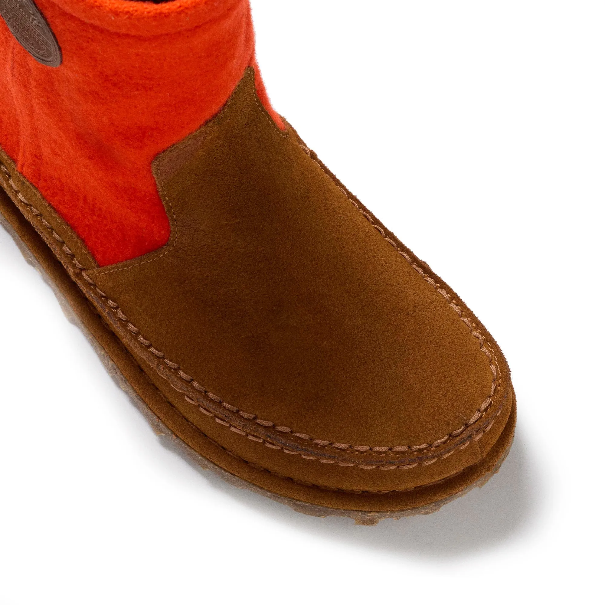 Lahti Mink/Flame Wool/Suede Leather
