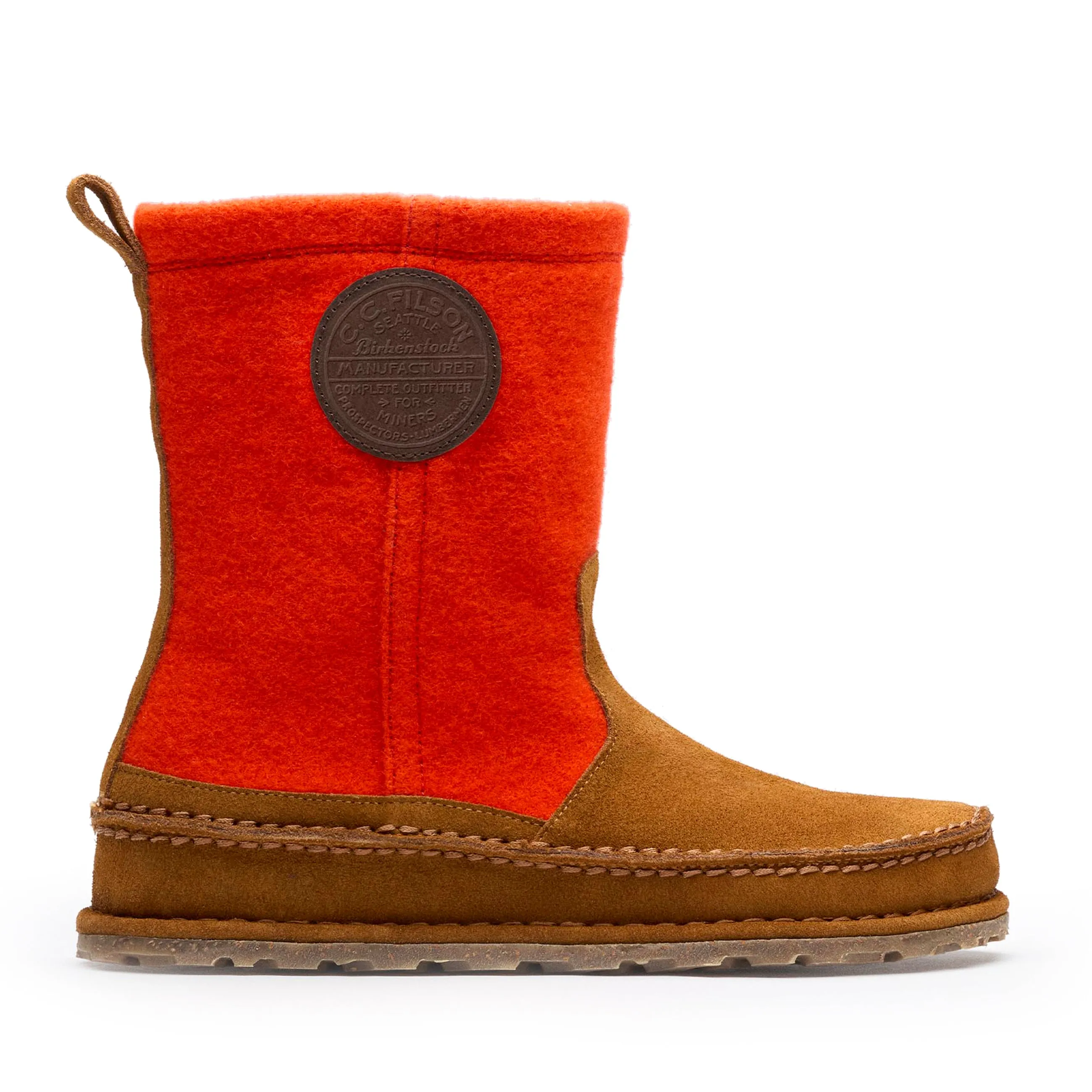 Lahti Mink/Flame Wool/Suede Leather