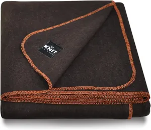 Large Military Wool Blanket - Warm & Thick Emergency Survival Blanket Great for Camping, Outdoors, Sports Events, Picnics, 4.5 lbs, 64" x 88" (Coffee Brown)