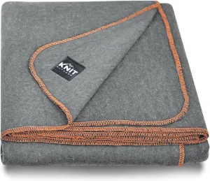 Large Military Wool Blanket - Warm & Thick Emergency Survival Blanket Great for Camping, Outdoors, Sports Events, Picnics, 4.5 lbs, 64" x 88" (Gray)