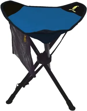 Large Tripod Stool Slacker Chair with Mesh Pocket for Fishing Camping,Camping Folding Chair/Blue