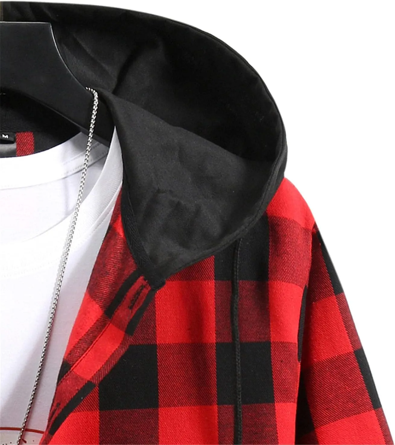 LCMTWX Mens Plaid Jacket Winter Plaid Lapel Pocket Loose Coat Jacket Woolen Coat Top Blouse Fleece Button Down Jackets