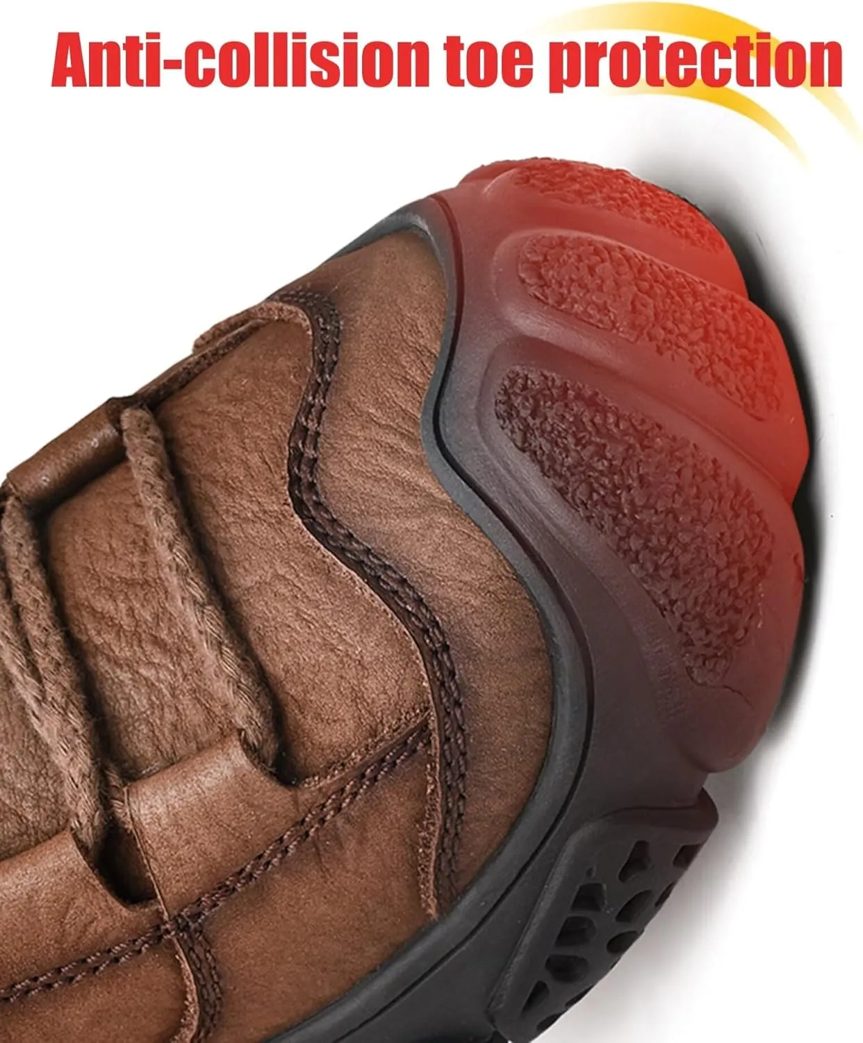 Leather Walking Shoes Men's Hiking Shoes Outdoor Trekking Camping Shoes Work Shoes
