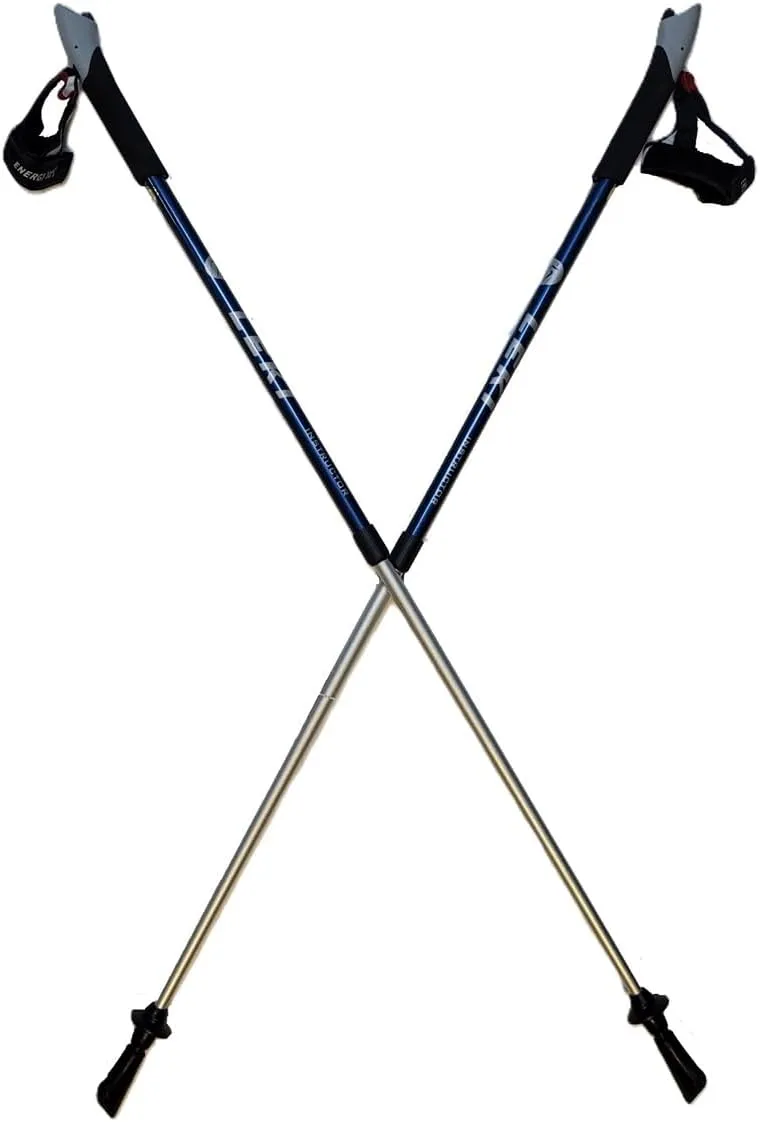 LEKI Nordic Walking Instructor Fully Adjustable Walking Pole 100-130cm Dark Blue