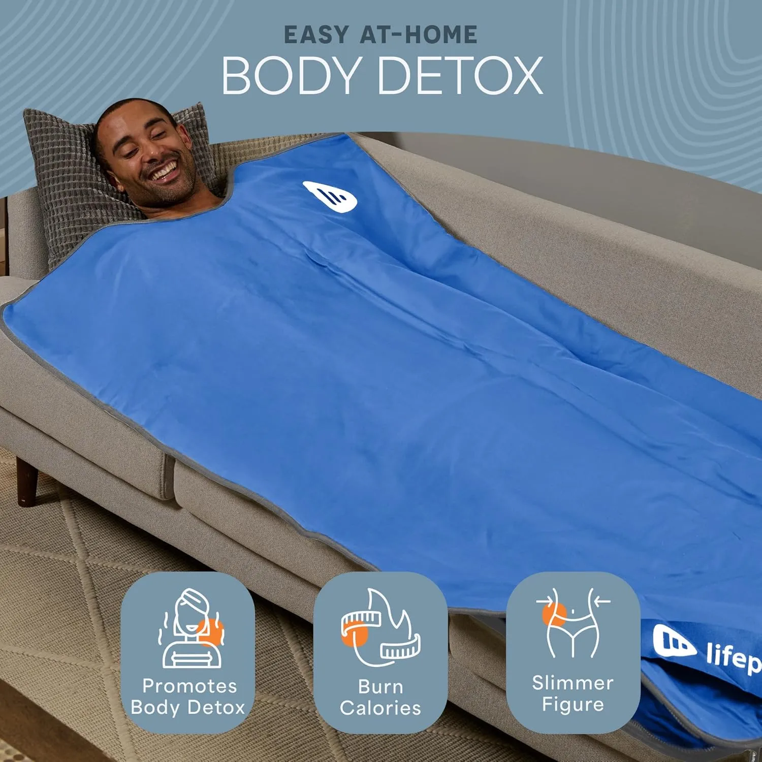 LifePro Infrared Sauna Blanket for Detox & Relaxation – Portable Far Infrared at Home Sauna for Detox, Muscle Tension Release, and Recovery – RejuvaWrap Series with Adjustable Heat Settings