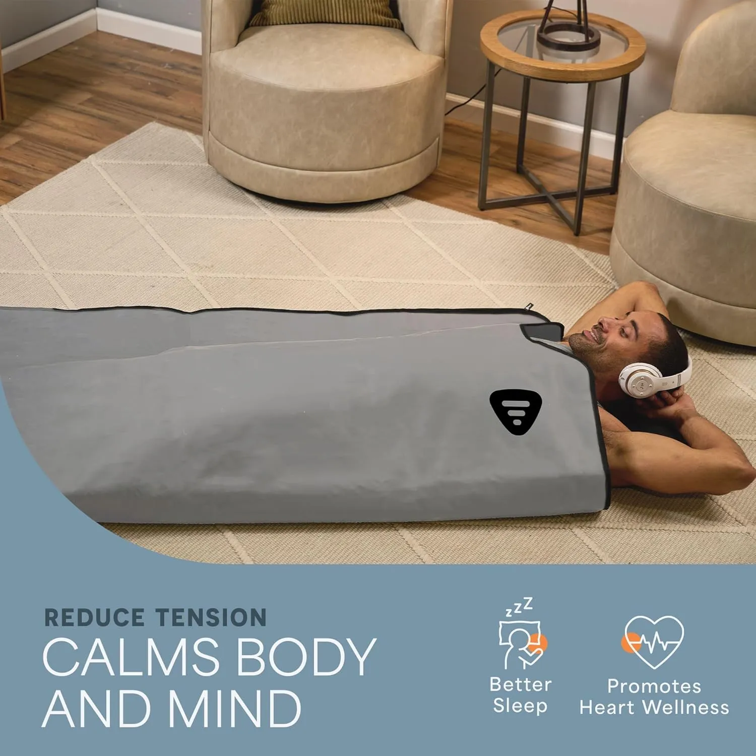 LifePro Infrared Sauna Blanket for Detox & Relaxation – Portable Far Infrared at Home Sauna for Detox, Muscle Tension Release, and Recovery – RejuvaWrap Series with Adjustable Heat Settings
