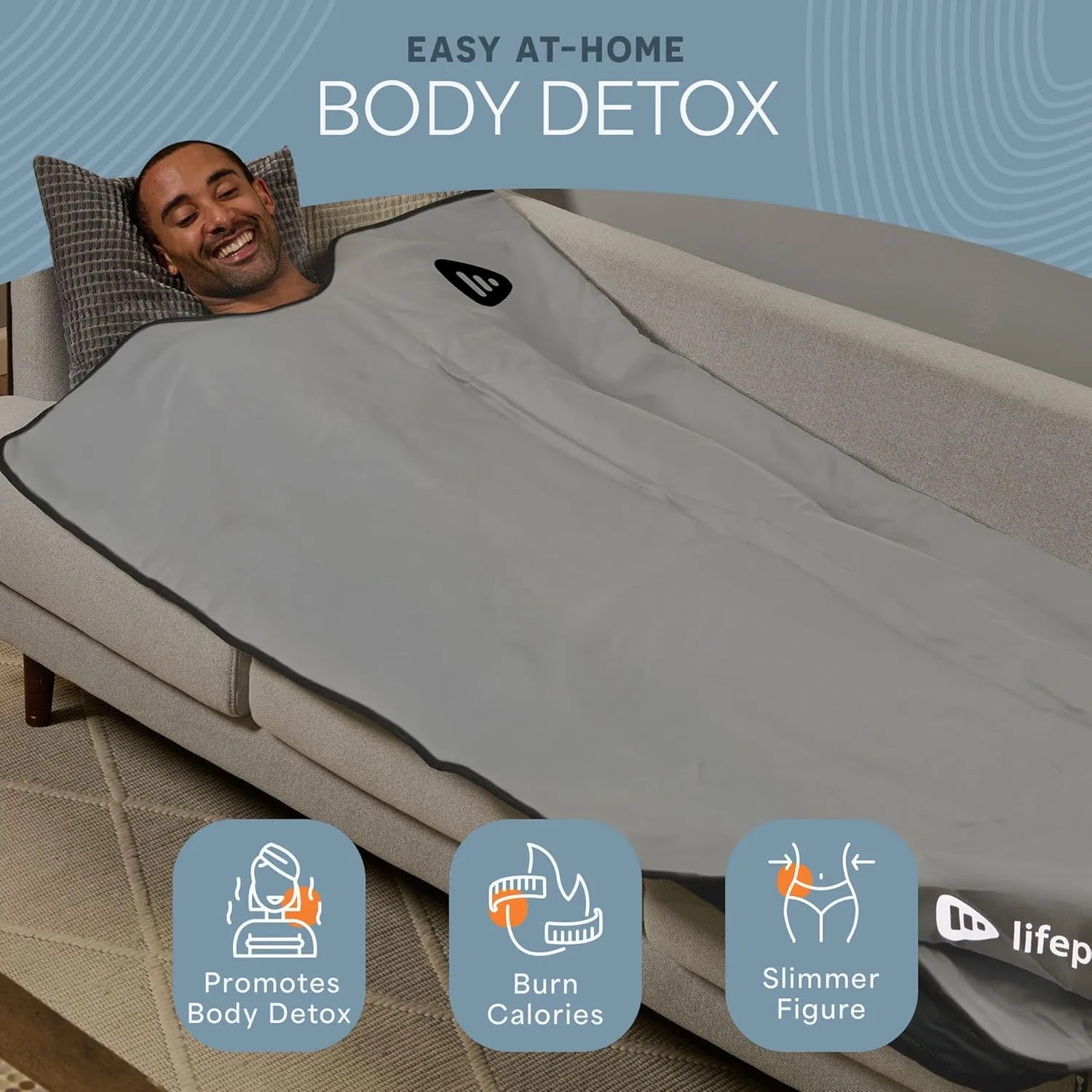 LifePro Infrared Sauna Blanket for Detox & Relaxation – Portable Far Infrared at Home Sauna for Detox, Muscle Tension Release, and Recovery – RejuvaWrap Series with Adjustable Heat Settings