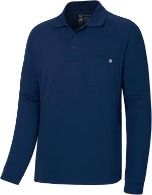 Lightbare Men’s Performance Polo Shirt Moisture Wicking Quick Dry Tactical Pique Shirts Hiking Fishing Golf UPF 50