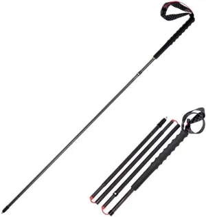 Lightweight Collapsible Carbon Fiber Trekking Poles 2 Pack Adjustable Folding Hiking Poles with Grip Quick Flip Lock Anti Shock Walking Sticks for Camping Backpacking Mountaineering