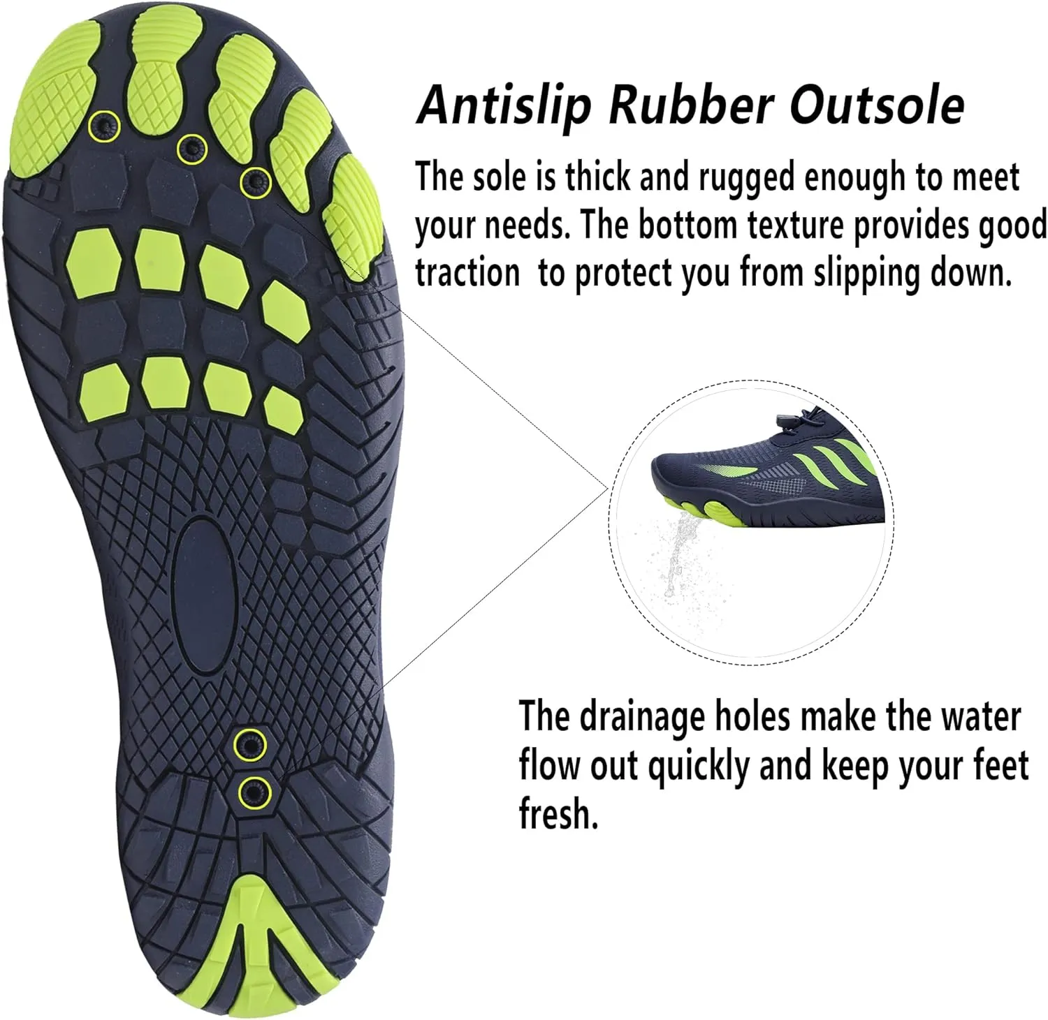Lightweight Comfortable Water Shoes for Men Women Barefoot Quick Dry Aqua Shoes Outdoor Beach Shoes for Diving Walking Boating Swimming Surfing Yoga
