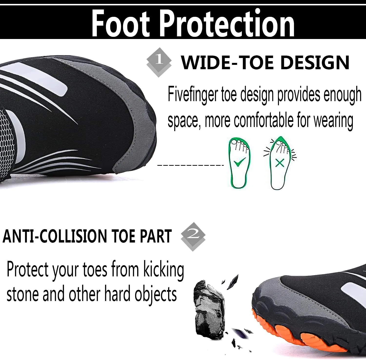 Lightweight Comfortable Water Shoes for Men Women Barefoot Quick Dry Aqua Shoes Outdoor Beach Shoes for Diving Walking Boating Swimming Surfing Yoga