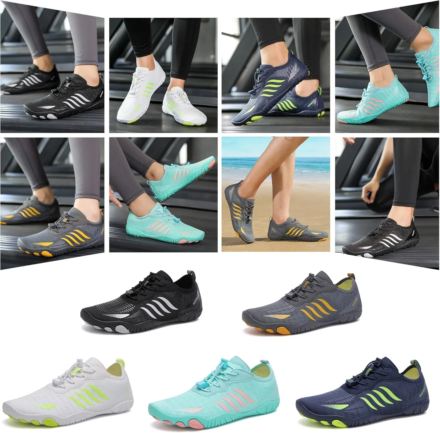 Lightweight Comfortable Water Shoes for Men Women Barefoot Quick Dry Aqua Shoes Outdoor Beach Shoes for Diving Walking Boating Swimming Surfing Yoga