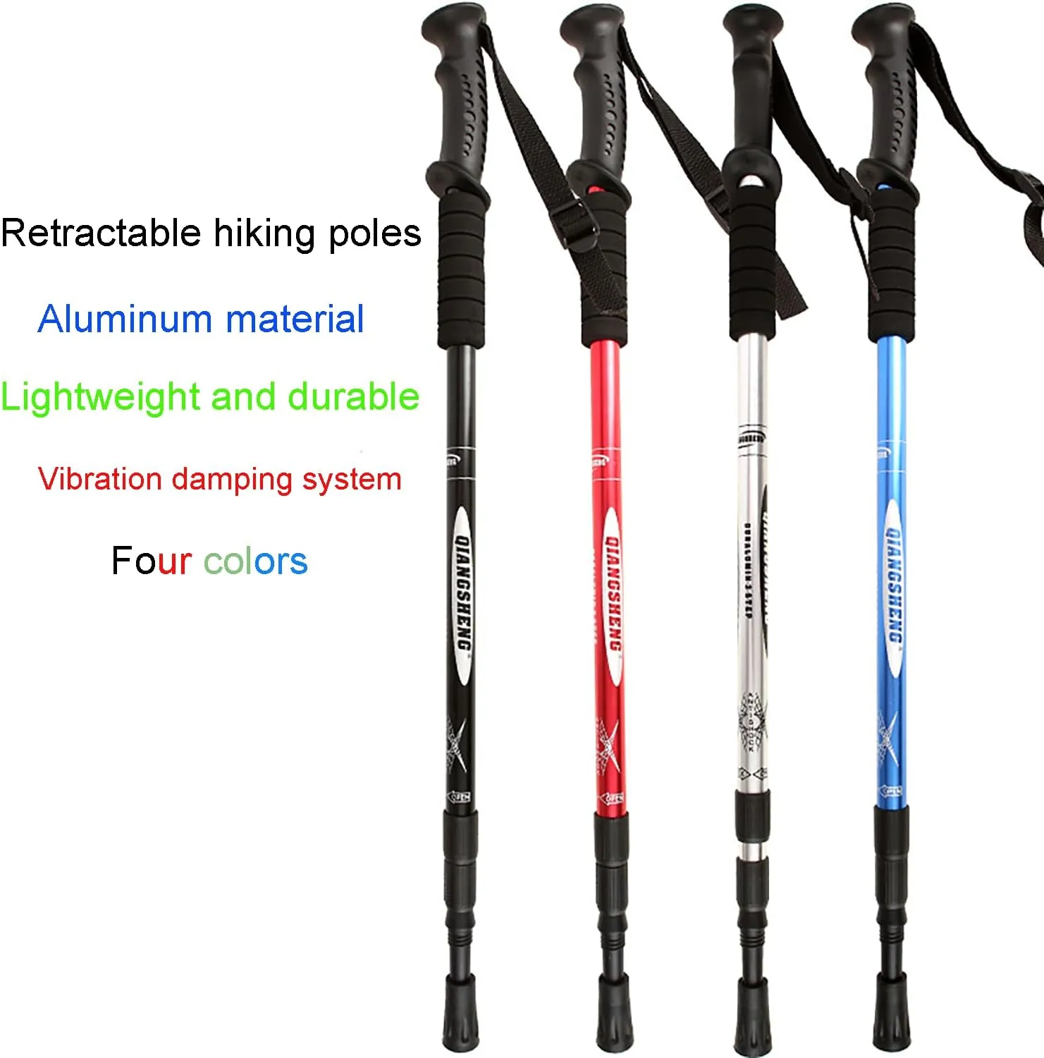 Lightweight Trekking Poles,Tech Lightweight Aircraft-Grade Aluminum Trekking Poles,Retractable Hiking Poles,Ultralight for Hiking, Camping, Mountaining, Backpacking, Walking, Trekking