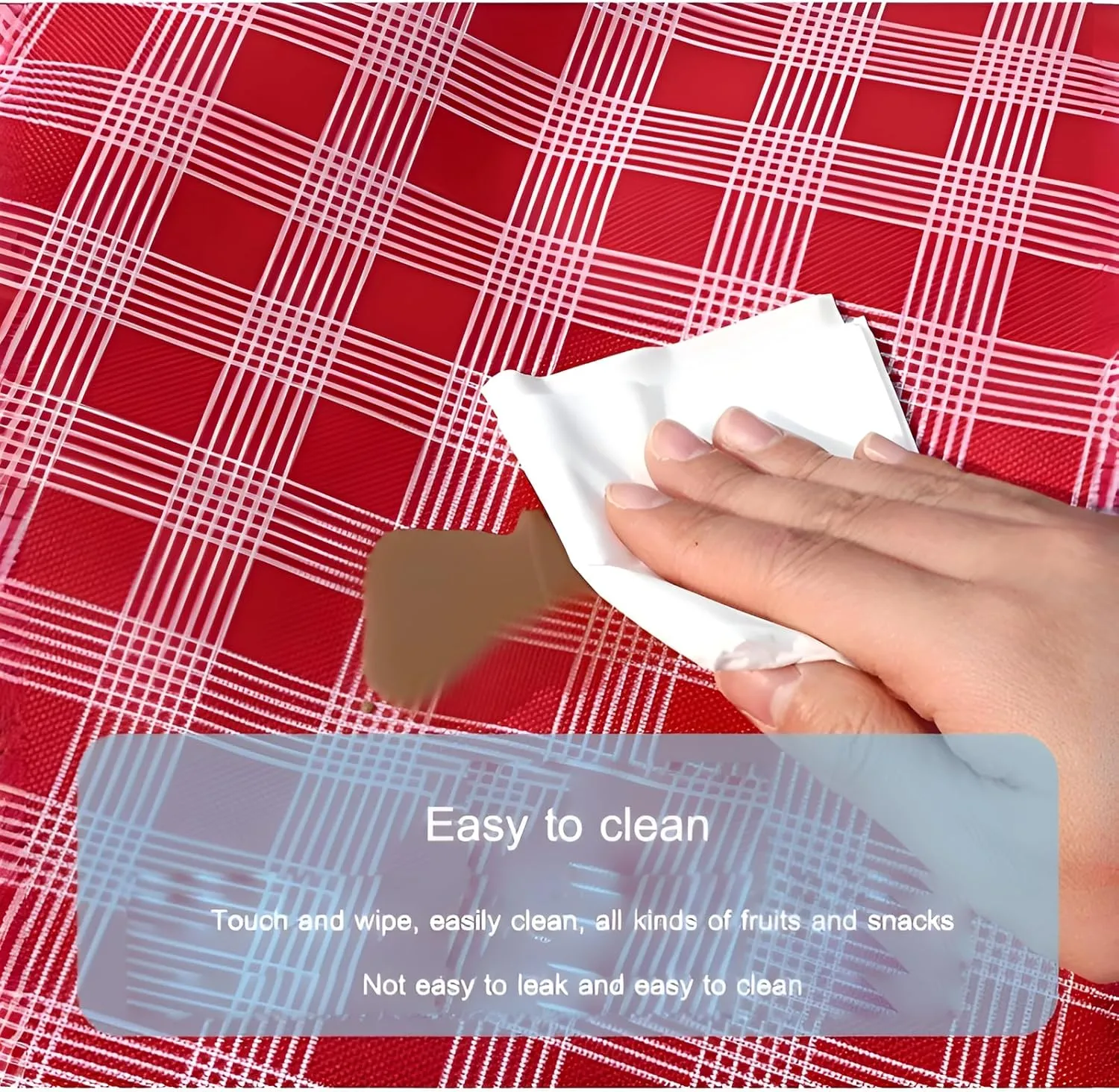 lilaBelle]【Portable Waterproof Picnic Mat 600D Oxford Camping Blanket with -Proof Layer, Thickened Outdoor Ground Cover for Hiking, Beach, Family Park Use, Fits 1-8 Adults (800g Lightweight)