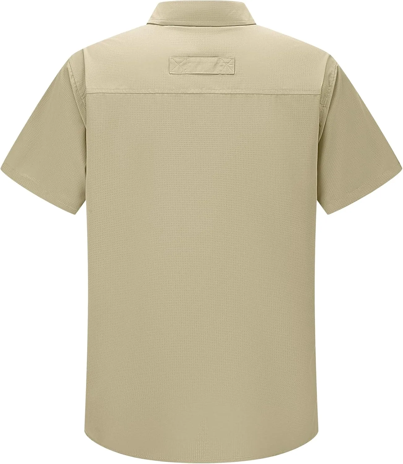 linlon Safari Shirt Men Short Sleeve UPF 50 UV Sun Protection Quick Dry Hiking Fishing Shirts