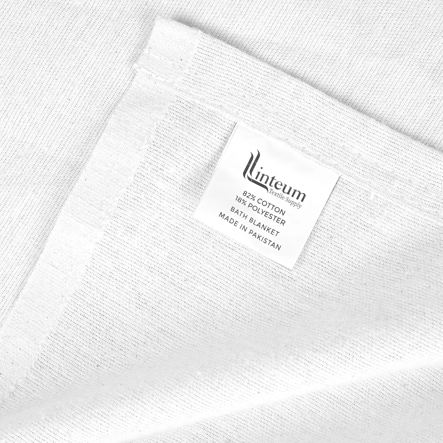 Linteum Textile Cotton Blended Hospital Patient Bath Blanket, Bed Bath Sheet, Twin Blanket Lightweight Sheet Blankets (12-Pack, 70x90 in, 1.75 lb.) White