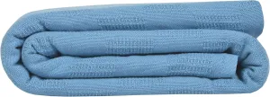 Linteum Textile Supply Thermal Blanket (Blue, Twin) Long Lasting and Durable Snag-Free Soft Blanket, Made from 100% Cotton Material for Home, Hospitals, 66x90 Inches