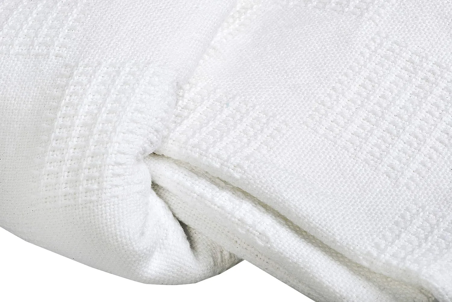 Linteum Textile Supply Thermal Blanket (White, Queen) Long Lasting and Durable Snag-Free Soft Blanket, Made from 100% Cotton Material for Home, Hospitals, 90x90 Inches