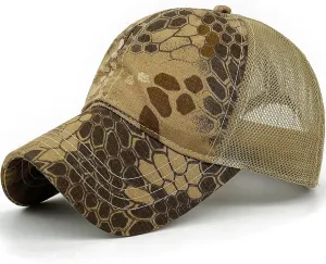 Loneshark Mens Tactical Camo Baseball Caps Womens Patriotic Operator Camouflage Baseball Hats