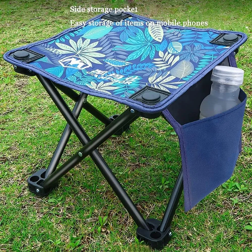 Lounge Deck Chair Ultralight Portable Mini Outdoor Chair Foldable Camping Stool Lightweight Fishing Chair for Hiking Picnic Gardening Beach Backpack with Carrying Bag-6