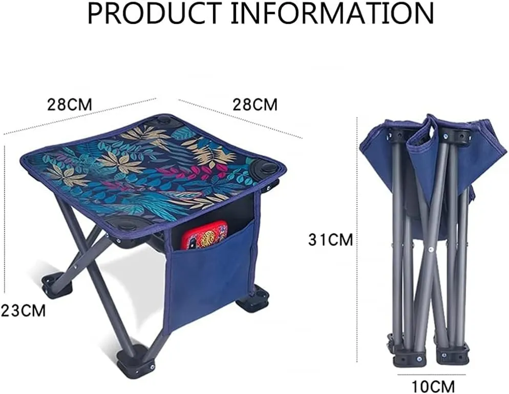 Lounge Deck Chair Ultralight Portable Mini Outdoor Chair Foldable Camping Stool Lightweight Fishing Chair for Hiking Picnic Gardening Beach Backpack with Carrying Bag-6