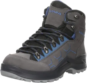 LOWA Kody Evo GTX Mid Junior Boots, Steel Blue/Orange, gray, 38 EU