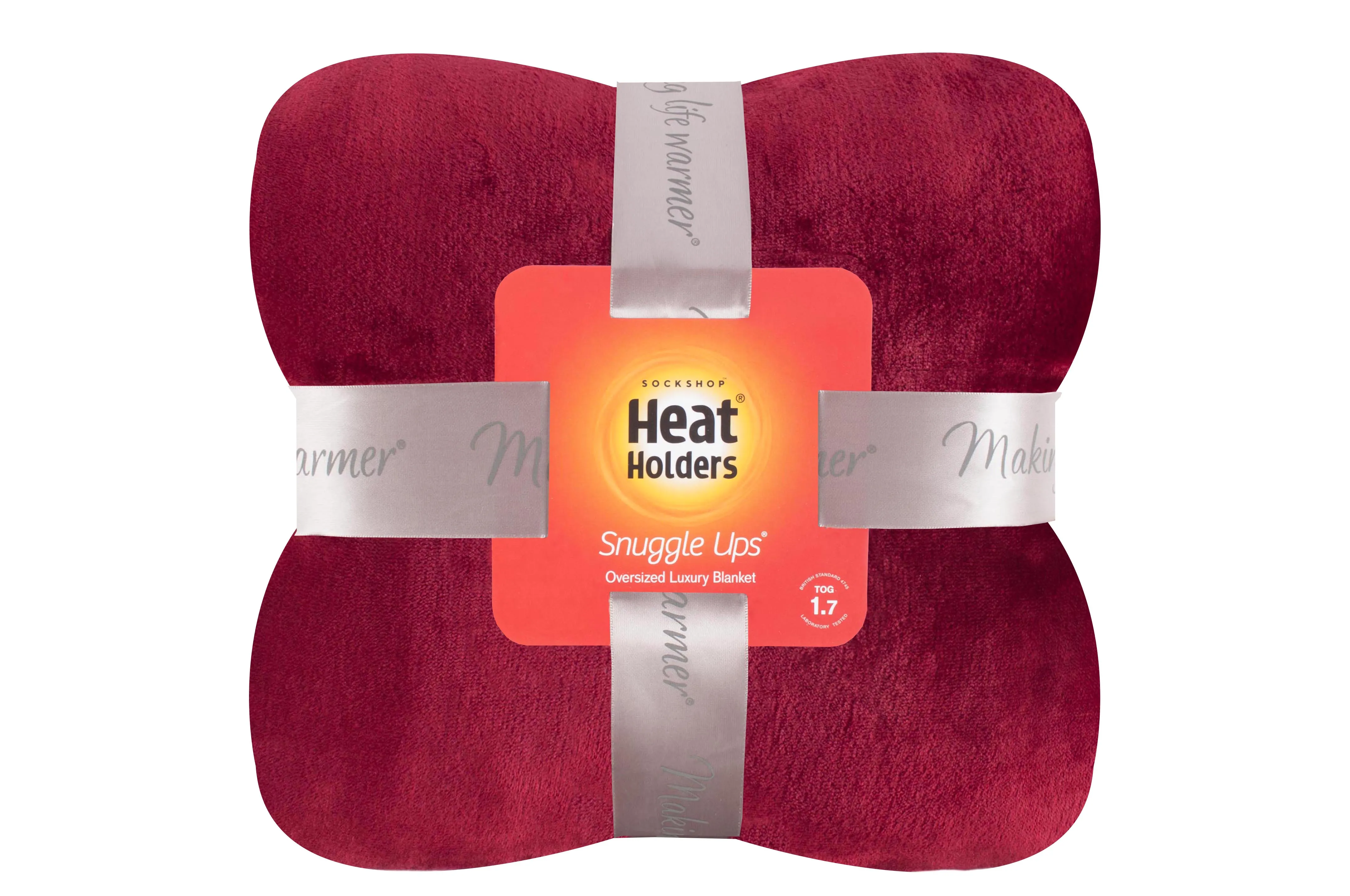 Luxury Fleece Thermal Blanket/Throw - Cranberry