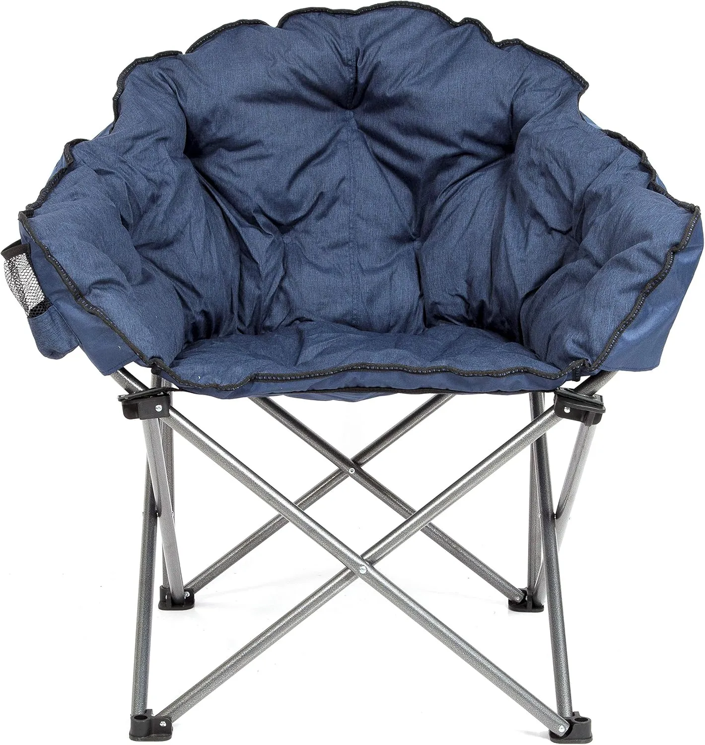 MacSports Outdoor Folding Lounge Chair and Woods 40' Extension Cord with Power Block, 16/3 White