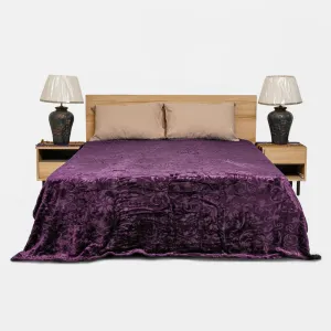 Mansion Double Bed Blanket Flannel - Purple
