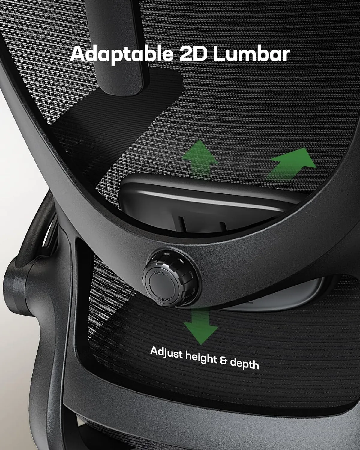 Marsail Ergonomic Office Chair: Office Computer Desk Chair with High Back Mesh and Adjustable Lumbar Support Rolling Work Swivel Task Chairs with Wheel 3D Armrests and Headrest