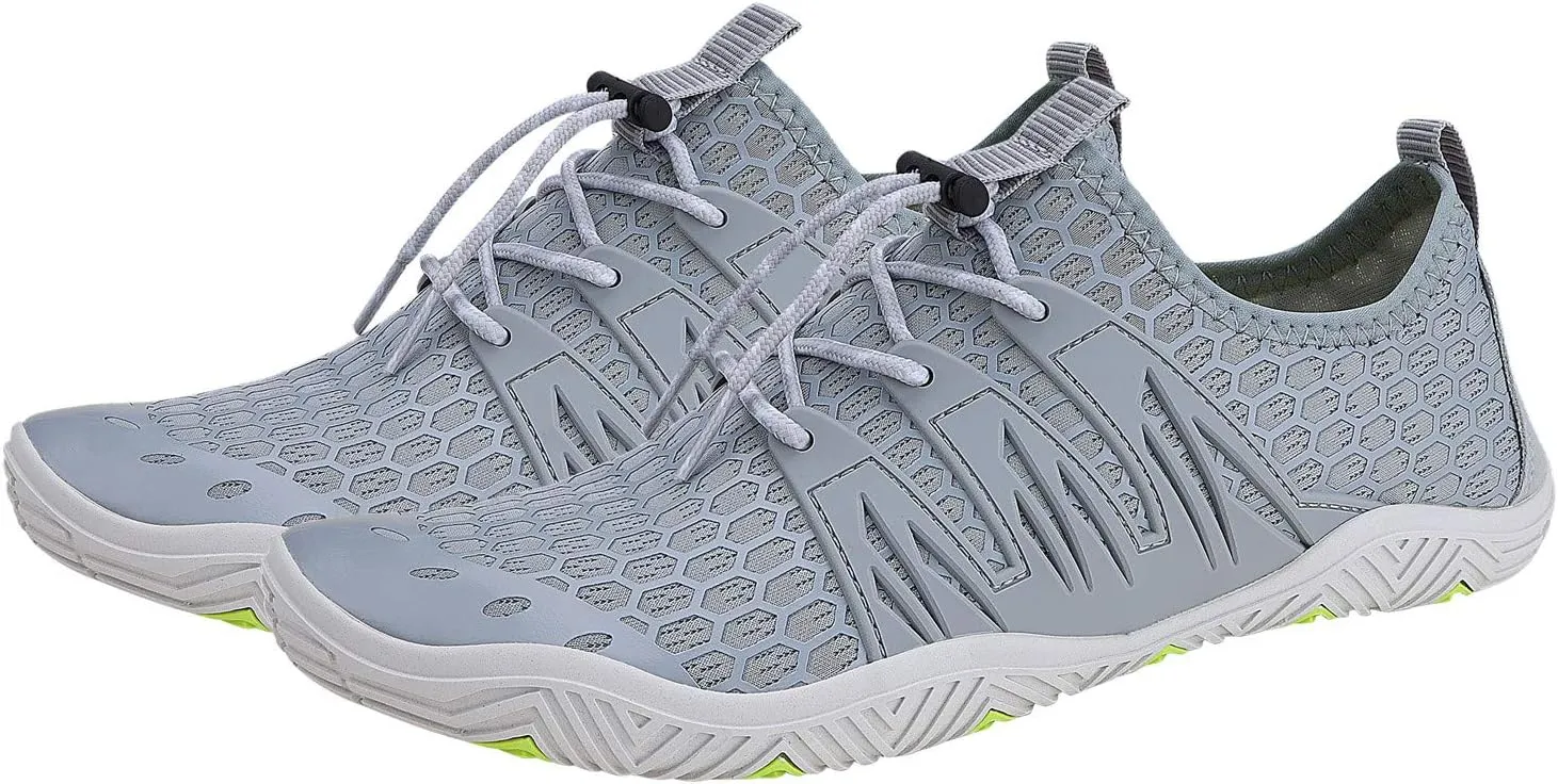 MAYZERO Water Shoes Men Women Swim Surf Shoes Beach Pool Shoes Wide Toe Hiking Aqua Shoes Winter House Slippers
